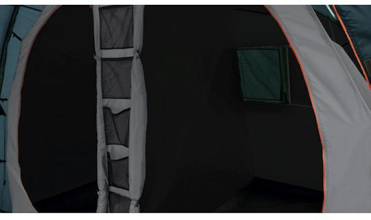 Easy Camp Galaxy 400 Camping Tent Tunnel Blue with Double Cloth 3 Seasons for 4 People 465x260x180cm