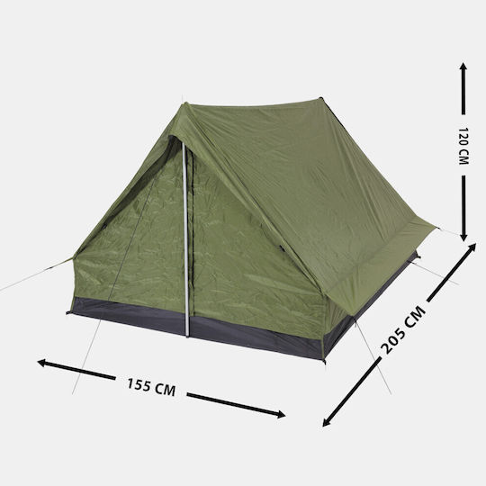 Panda Army I Camping Tent A-Frame Khaki 3 Seasons for 2 People 155x205x120cm