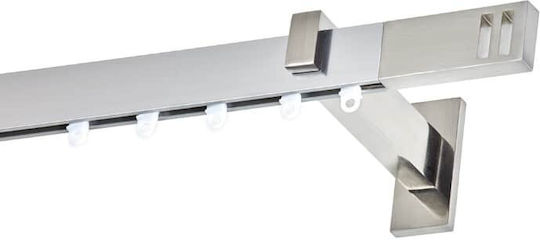 Anartisi Astoria Einweg Vorhangschiene in Silber Farbe 360εκ. Anartisi Astoria Einweg Vorhangschiene in Silber Farbe 360εκ.