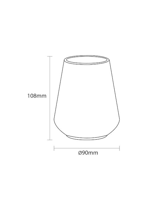 Sealskin Conical Tisch Getränkehalter Porzellan Schwarz