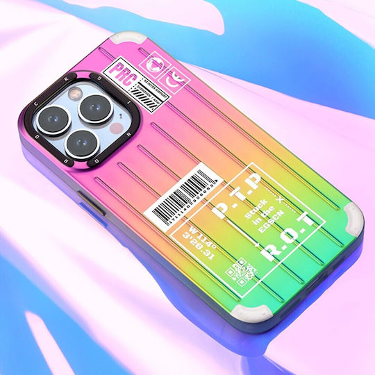 Rock Back Cover Σιλικόνης Πολύχρωμο (iPhone 14 Pro)