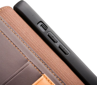 Qialino Book Leather Magnetic Brown (iPhone 13)