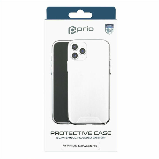 Prio Silicone Back Cover Protective Cover 1.3mm Transparent for Galaxy S22+