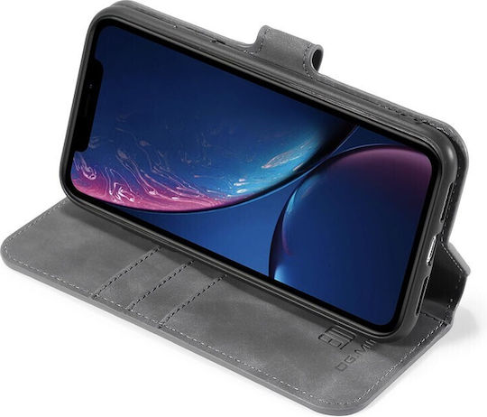 DG.MING Retro Wallet Synthetic Leather Gray (iPhone 11)