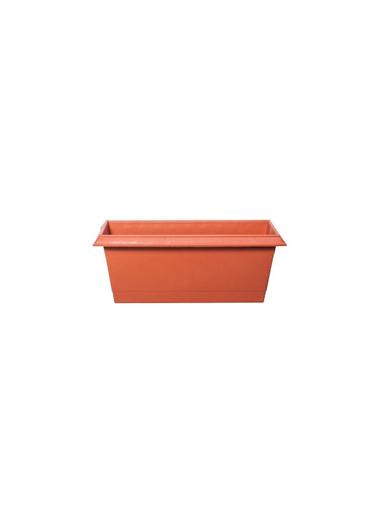 Cyclops Νο Ζαρντινιέρα Πλαστική Πορτοκαλί 60.2x24.5x20εκ.