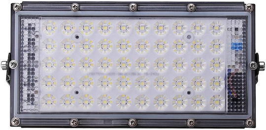 Στεγανός Προβολέας LED 50W Ψυχρό Λευκό 6500K IP65