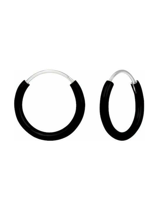 Single Earring Hoop made of Silver Gold Plated