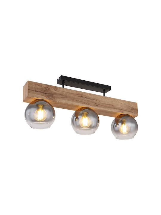 Globo Lighting Moitas Modernă De lemn Plafonieră de tavan cu Dulie E27 65buc Negru