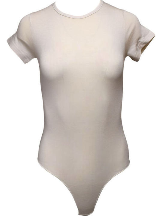 Frauen Bodysuit Light Beige
