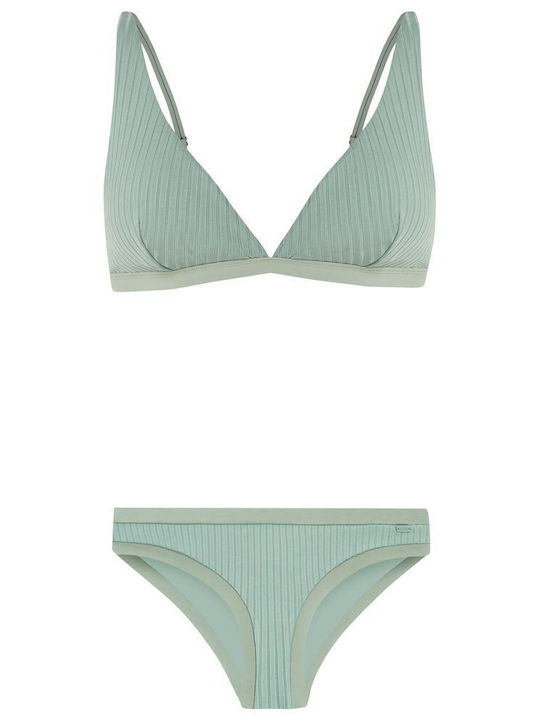 Bikini Set Triangle Top & Slip Bottom Turquoise
