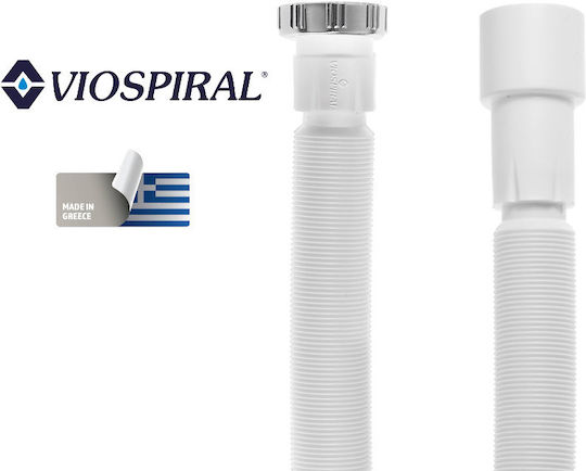 Viospiral Σιφώνι Νεροχύτη Εύκαμπτο Ασημί