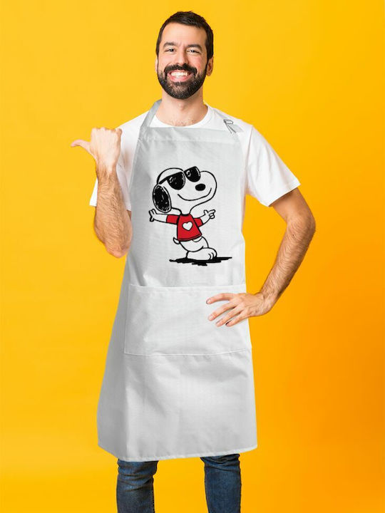 Koupakoupa Ποδιά Κουζίνας Λευκή KP_5345_APRON-BBQ-ADULT