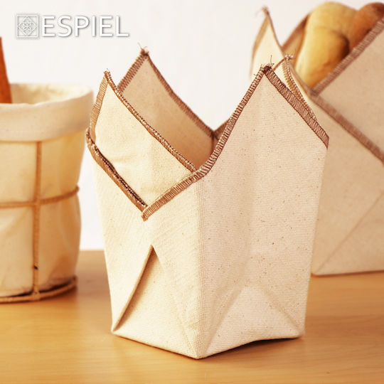 Espiel Φάκελος Καλάθι Ψωμιού Υφασμάτινο Καφέ 10x10x21cm