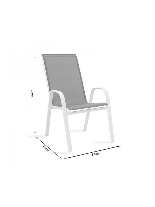 Pakketo Garten- und Outdoor-Möbelsets Typsatz Speisesaal 5 Stücke Anthrazit