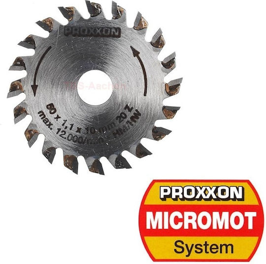 Proxxon 28017 Cutting Disc Wood 50mm with 20 Teeth 1pcs