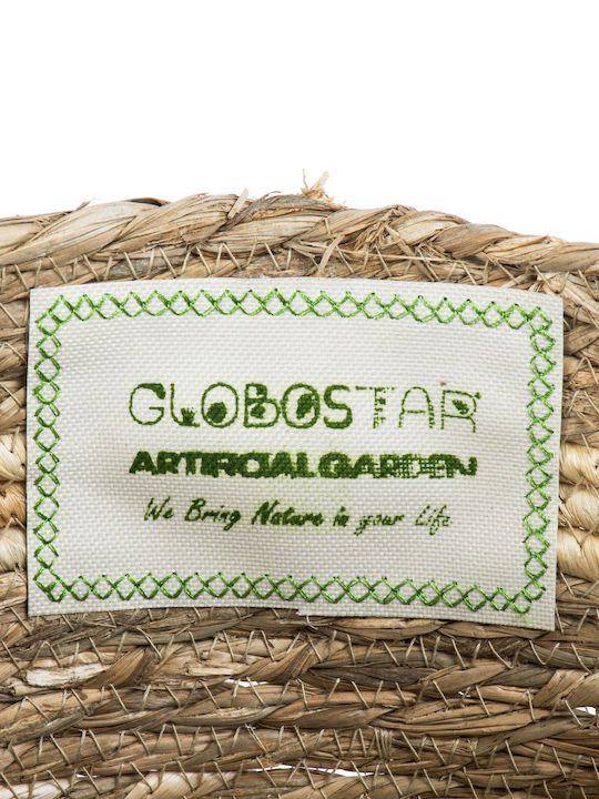 GloboStar Naxos Planter Wicker Beige with Stand 35x35x30cm.