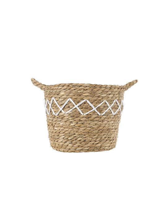 GloboStar Zakynthos Planter Beige with Stand 20cm.