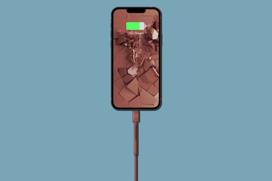 Fresh 'n Rebel Fabriq Braided USB-C to Lightning Cable Κόκκινο 2m (2CLC200SR)