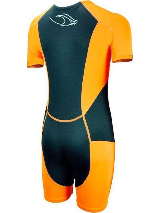 Aqua Sphere Stingray Kids Wetsuit Playsuit with Zip Black / Orange 2mm