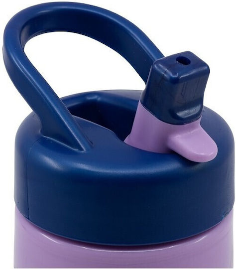 Stor Frozen Trust Die Reise Kunststoff Kinder Trinkflasche Frozen mit Stroh Lila 410ml