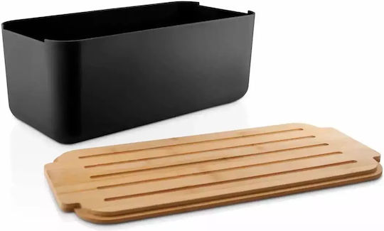 Eva Solo Bread Box with Lid Plastic Black 42x19x15.5cm