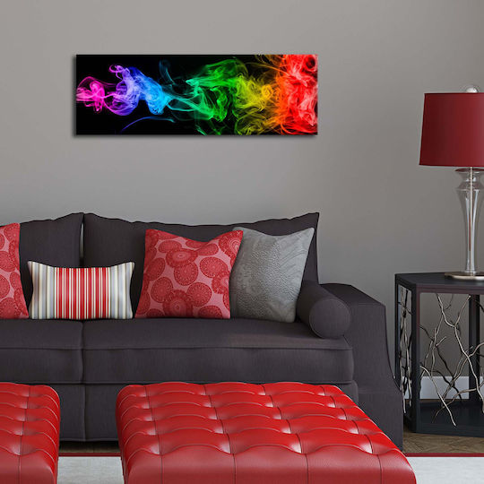 Gemälde auf Leinwand mit LED-Beleuchtung 90x90cm
