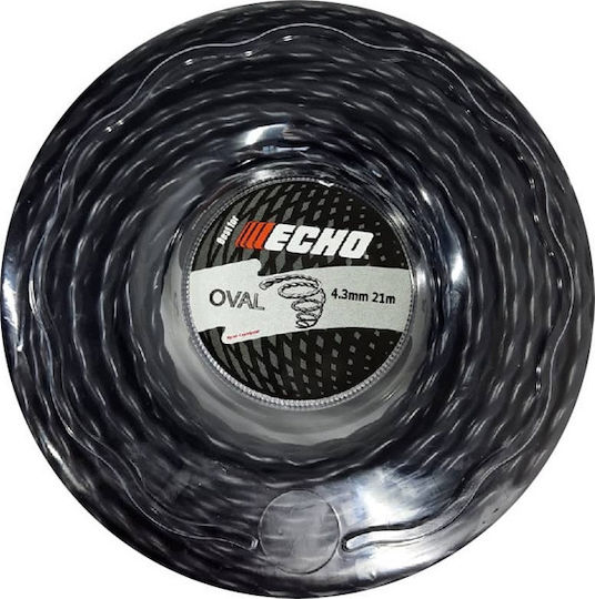 Echo Oval Twist Brush Cutter Trimmer Line 4.3mm 21m ST 43-21