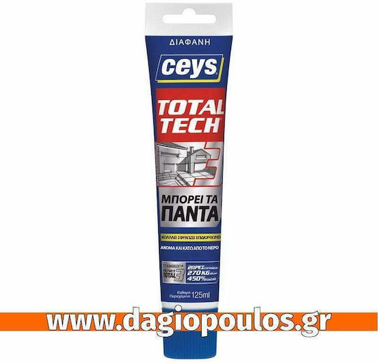 Ceys Total Tech Adhesive Mastic Transparent 125ml