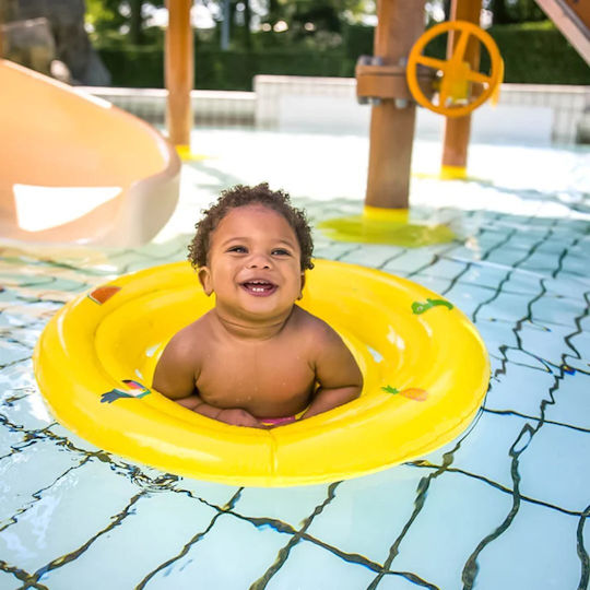 Swim Essentials Baby-Safe Swimming Aid Swimtrainer 60cm for 6 up to 12 Months Yellow Animals