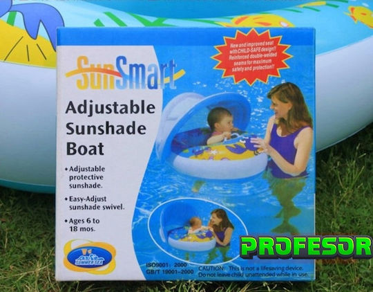 Kids Swim Trainers with Length 85cm and Light Blue Sunshade SunSmart