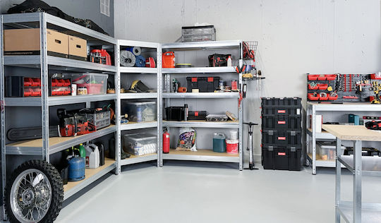 AR Shelving Rafiera Dexion Galvanized 150x45x180cm With 5 Shelves Total Load Capacity 1500kg