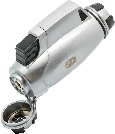 True Utility FireWire TurboJet Winddichter Feuerzeug Flamme Typ Jet in Silber Farbe