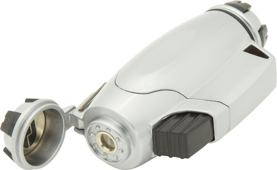 True Utility FireWire TurboJet Winddichter Feuerzeug Flamme Typ Jet in Silber Farbe