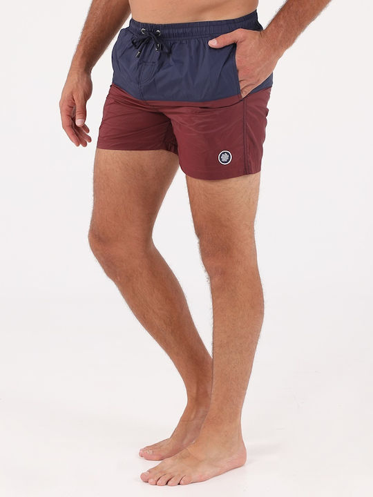 Dors Men's Swimwear Shorts Blue with Patterns