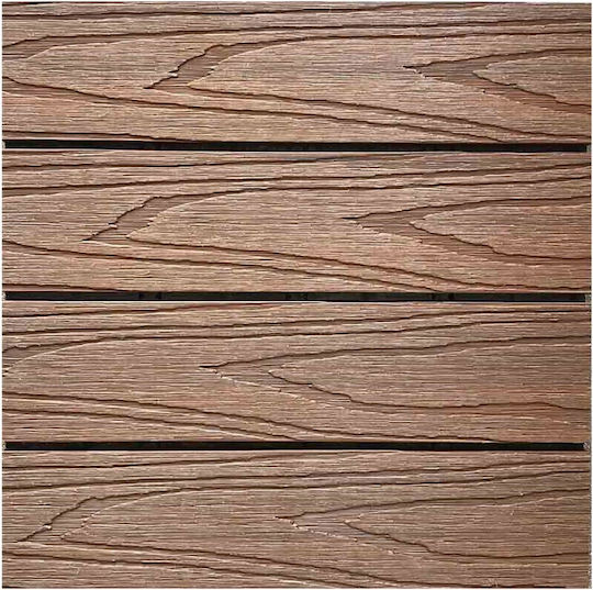 Showood Placă pentru Podea de Grădină din WPC 30x30buc 1buc