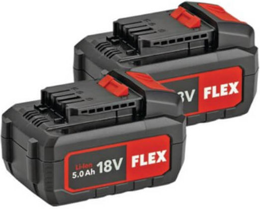 Flex 516236 Σετ Κρουστικό Δραπανοκατσάβιδο & Παλμικό Κατσαβίδι 18V με 2 Μπαταρίες 5Ah και Θήκη