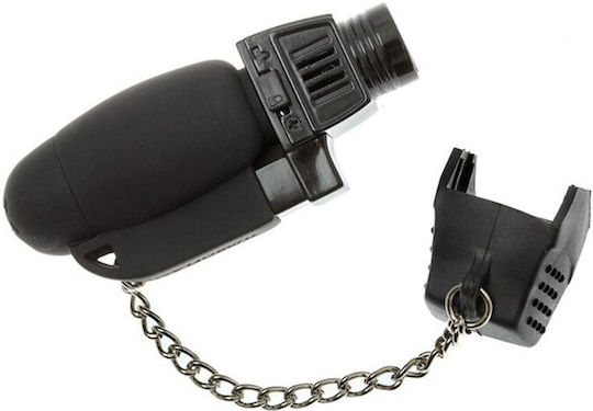 Turboflame Military Αντιανεμικός Αναπτήρας Φλόγας Τύπου Jet σε Μαύρο χρώμα
