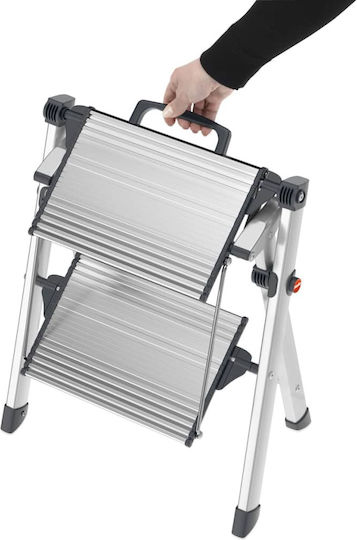 Hailo MK80 Comfortline Σκάλα Αλουμινίου με 2x2 Σκαλοπάτια 45εκ.