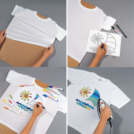 Edding 4500 Markers Set for Fabric Warm 2-3mm 5pcs