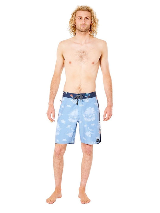 Herren Badebekleidung Bermuda Blau mit Mustern