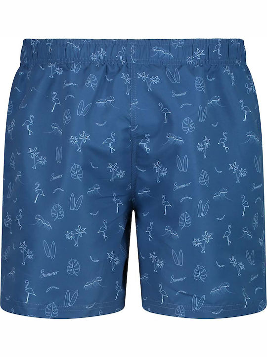 CMP Men's Swimwear Shorts Blue with Patterns