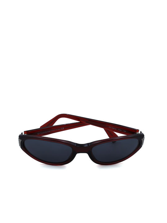 Sergio Tacchini Women's Sunglasses with Burgundy Plastic Frame and Black Lens ST1567S-T164