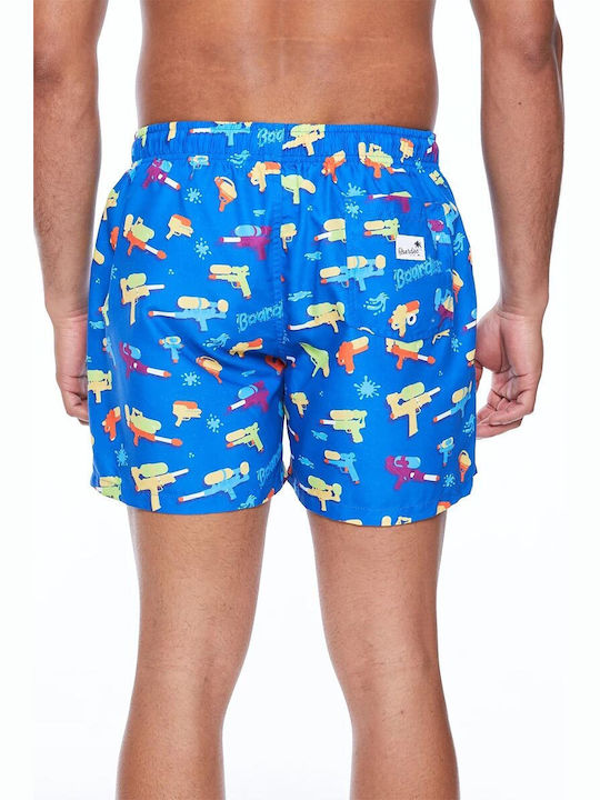 Boardies Men's Swimwear Shorts Blue with Patterns