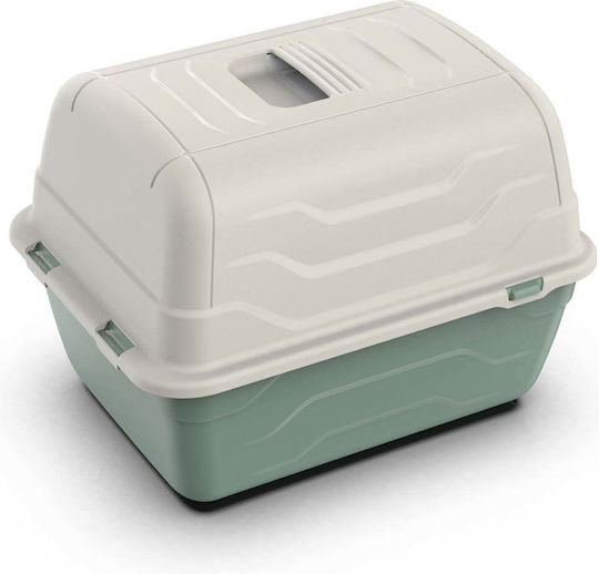 BigBuy Toilet Arena Τουαλέτα Γάτας Κλειστή Γκρι Μ52 x Π40 x Υ40cm