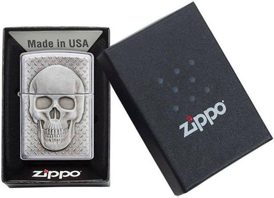 Zippo Αντιανεμικός Αναπτήρας Φλόγας Skull With Brain Surprise