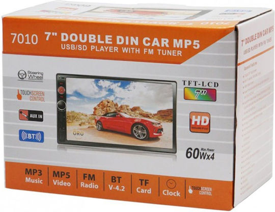 PerVoi Auto-Audiosystem 2DIN (Bluetooth/USB/AUX) mit Touchscreen 7"