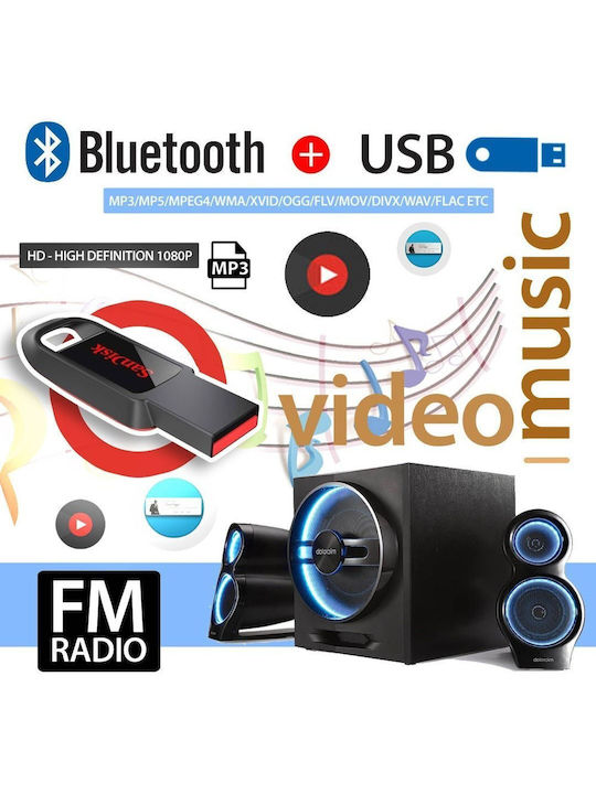PerVoi Sistem Audio Auto 2DIN (Bluetooth/USB/AUX) cu Ecran Tactil 7"