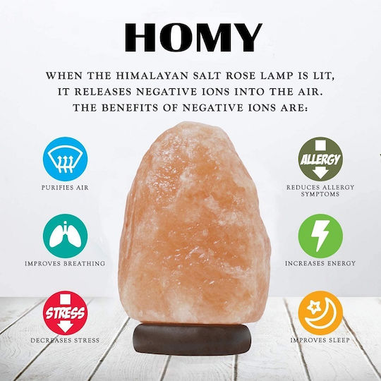 Lustră Decorativă Sare Himalaya Portocaliu