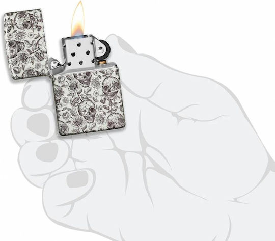 Zippo Αντιανεμικός Αναπτήρας Φλόγας Skeleton Design