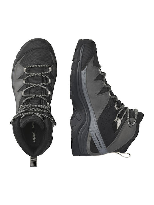 Salomon Quest Rove GTX Γυναικεία Ορειβατικά Μποτάκια Αδιάβροχα με Μεμβράνη Gore-Tex Black / Magnet / Quiet Shade